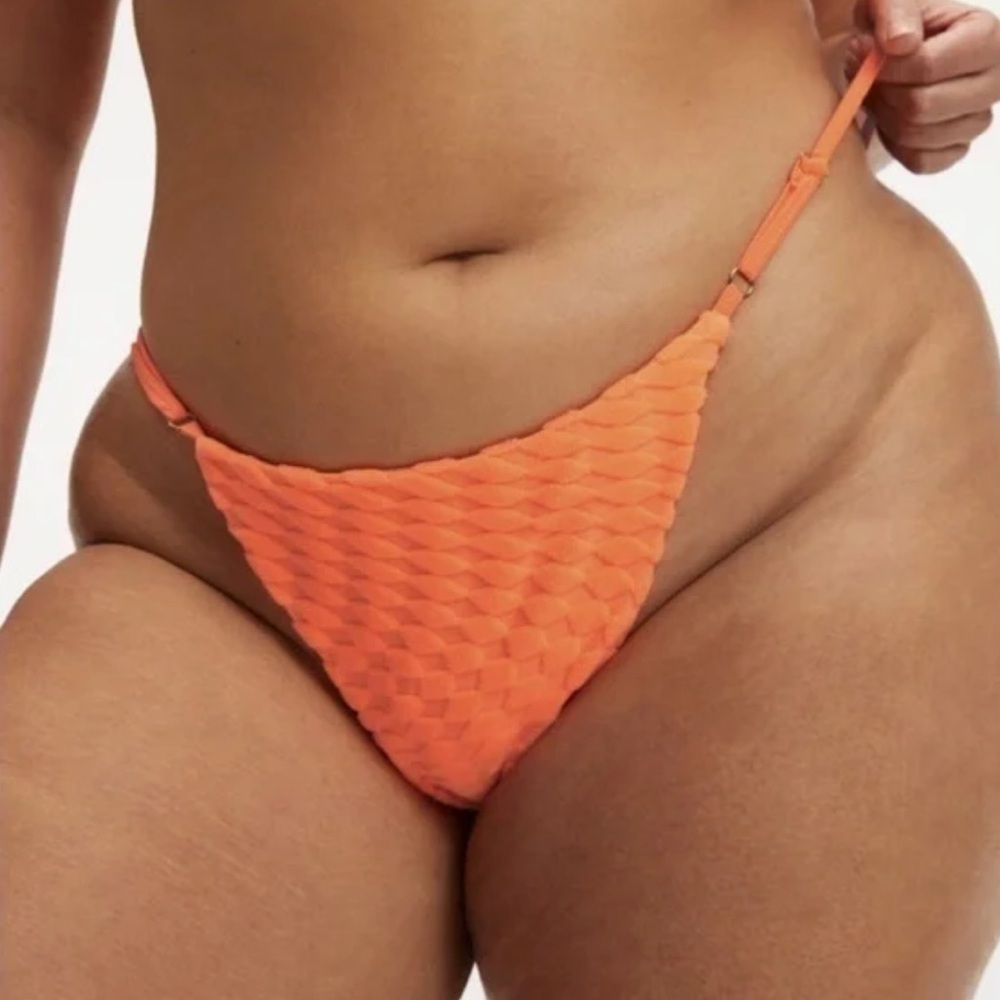 NWT Good American Jacquard Perfect Fit Bikini Bottoms | Women’s Swim Bottoms